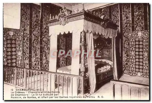 Chambord - Le Chateau - Chambre et Lit du Comte Cartes postales