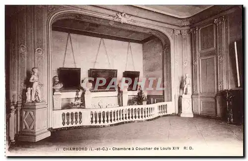 Chambord - Le Chateau - Chambre a Coucher de Louis XIV Cartes postales