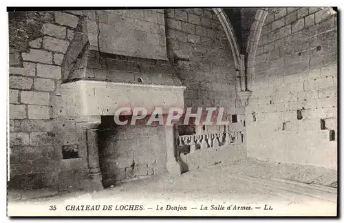 Chateau de Loches -Le Donjon - Salle d&#39 Armes Cartes postales