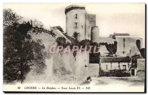 Chateau de Loches -Le Donjon - Tour Louis XI Cartes postales