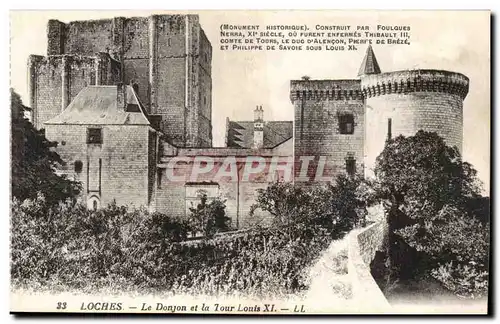 Loches - Le Donjonet la Tour Louis XI - Cartes postales