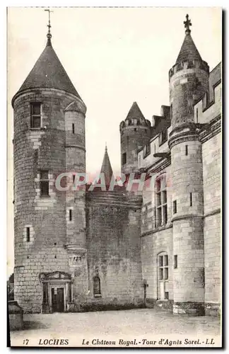 Loches - Le Chateau Royal - Tour d&#39Agnes Sorel - Ansichtskarte AK