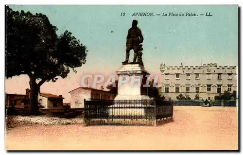 Avignon - La Place du Palais - Ansichtskarte AK