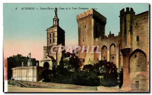 Avignon - Notre Dame des Doms et la Tour Campana - Cartes postales