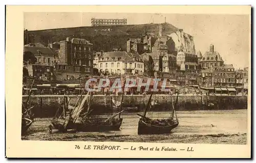 Le Treport - Le Port et la Falaise - Cartes postales