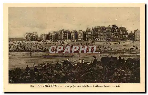 Le Treport - Vue prise des Rochers a Maree Basse - Cartes postales