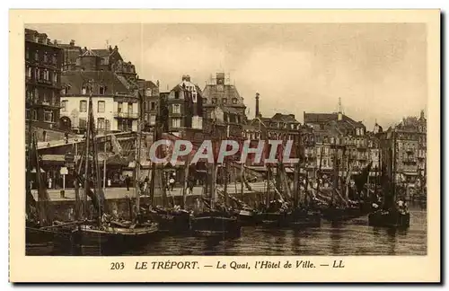 Le Treport - Le Quai - L&#39Hotel de Ville - Cartes postales