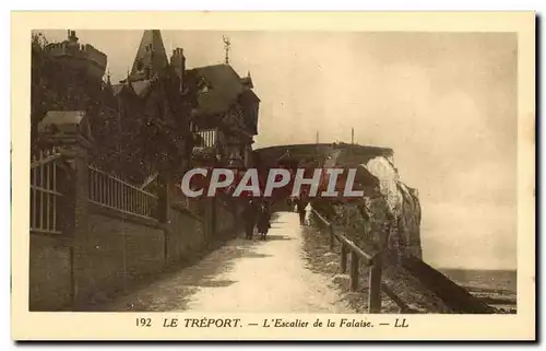 Le Treport - L&#39Escalier de la Falaise - Cartes postales