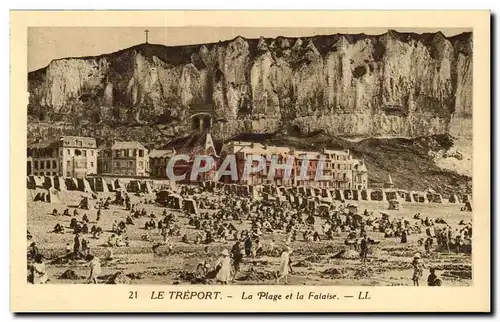 Le Treport - La Plage et le Falaise - Cartes postales