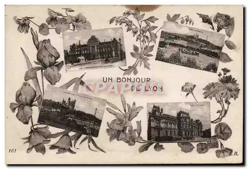 Lyon - Un Bonjour de Lyon - Souvenir - Cartes postales