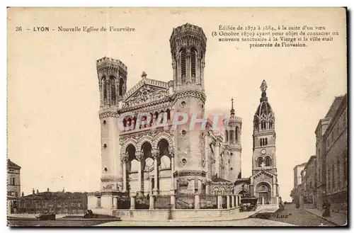 Lyon - Nouvelle Eglise de Fourvieres - Cartes postales