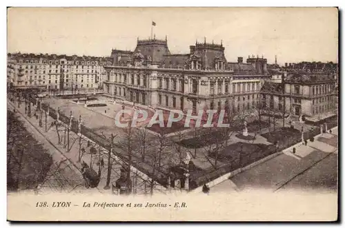 Lyon - La Prefecture et les Jardins - Ansichtskarte AK