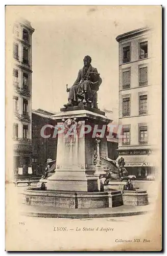 Lyon - La Statue d&#39Ampere - Cartes postales