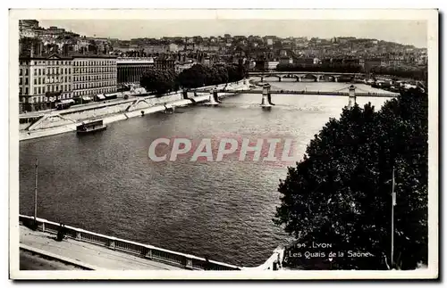 Lyon - Les quais de la saone - Ansichtskarte AK