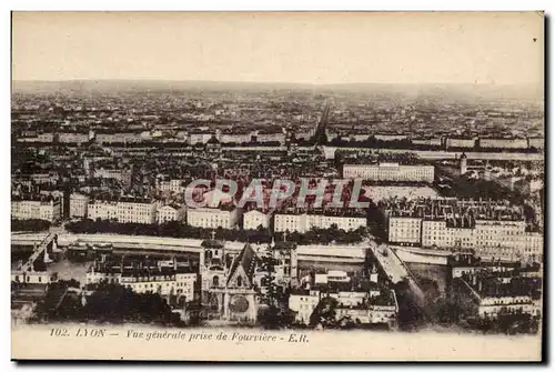 Lyon - Vue Generale prise de Notre Dame de Fourviere - Cartes postales