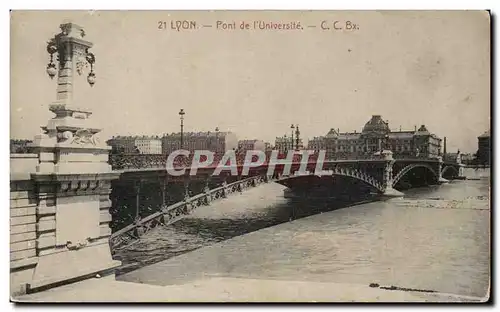 Lyon - Pont de l&#39Universite - bridge - Cartes postales