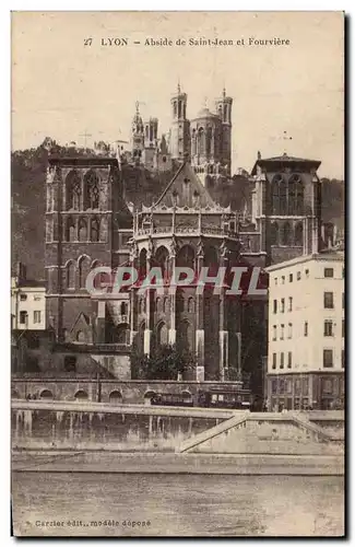 Lyon - Abside de Saint Jean et Fourviere - Ansichtskarte AK