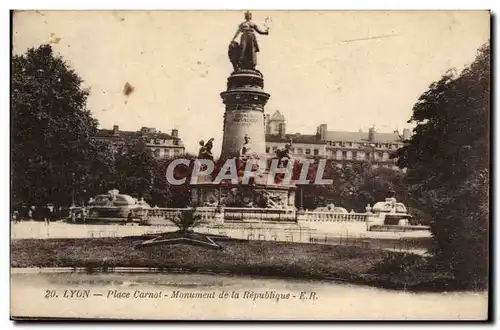 Lyon - Place Carnot - Monument de la Republique Cartes postales