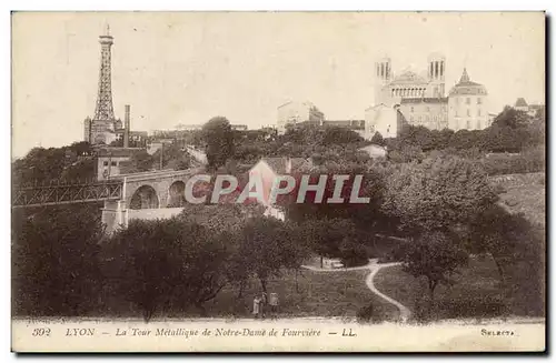 Lyon - La Tour Metallique - Notre Dame de Fourviere Cartes postales