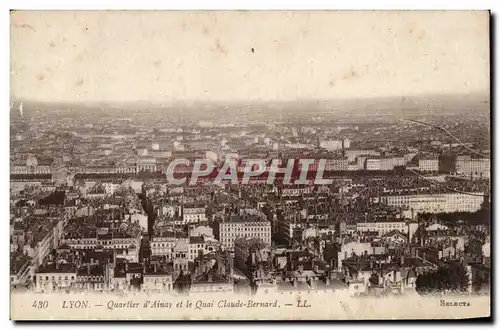 Lyon - Quartier d&#39Ainay et le Quai Claude Bernard - Cartes postales