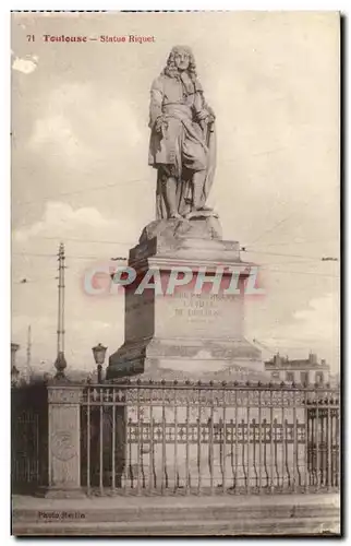 Toulouse - Statue Riquet - Ansichtskarte AK