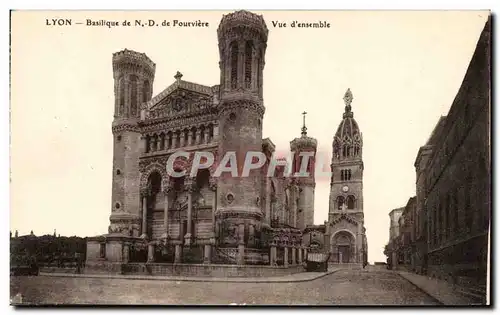 Lyon - Basilique de Notre Dame de Fourviere - Vue D&#39ensemble - Cartes postales