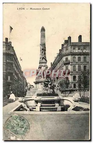 Lyon - Monument Carnot - Cartes postales