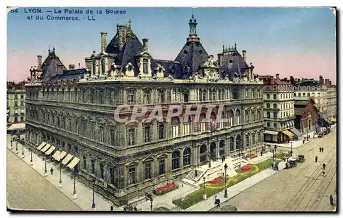 Lyon - Le Palais de la Bourse et du Commerce - Ansichtskarte AK