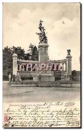 Lyon - Monument aux enfants du Rhone - Ansichtskarte AK