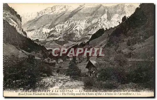 Buste de Flumet a la Giettaz - La Vallee a la Chaine des Aravisde l&#39Arondine Cartes postales