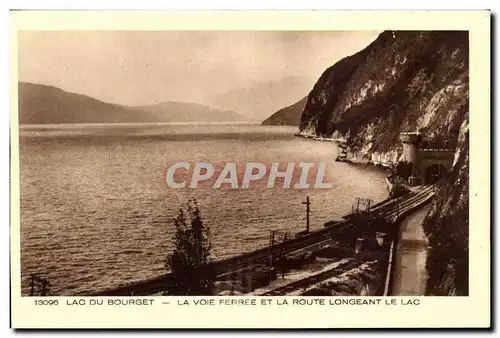 Lac du Bourget - La Voie Ferree et la Route Longuementdu Lac Cartes postales