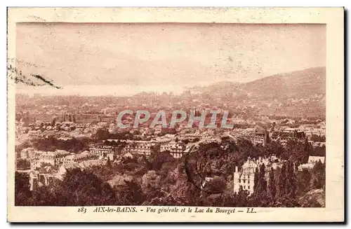 Aix les Bains - Vue Generale et le Lac du Bourget Cartes postales