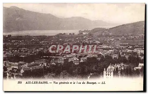 Aix les Bains - Vue Generale et le Lac Bourget Cartes postales