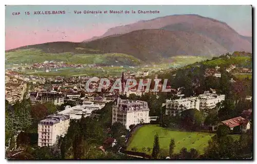 Aix les Bains - Vue Generale et Massif de la Chambotte Ansichtskarte AK