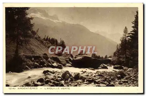 Argentieres - L&#39Aiguille Verte - Cartes postales