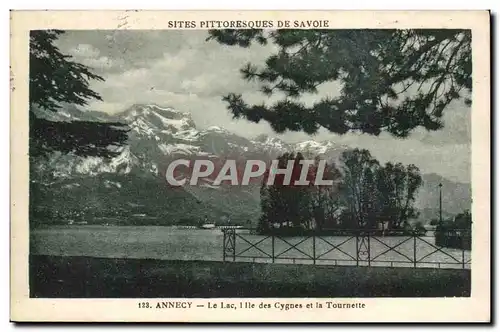 Annecy - Le Lac L&#39ile des Cygnes et la Tournette - Cartes postales