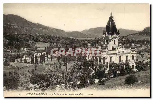 Cartes postales Aix les Bains Chateau de la Roche du roi