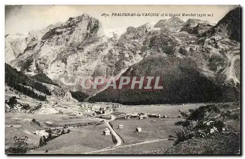 Cartes postales Pralognan les Bains et le grand Marchet