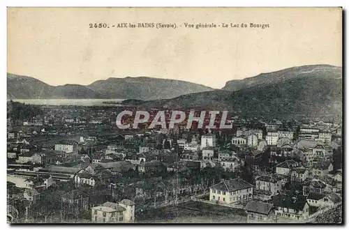 Cartes postales Aix les Bains Vue generale Le lac du Bourget