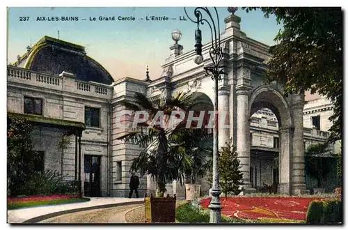 Cartes postales Aix les Bains Le grand cercle l&#39entreee