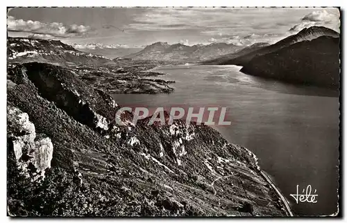 Cartes postales moderne Le lac et Aix les Bains Chaine de Belledonne vus de la Chambotte