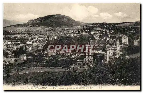 Ansichtskarte AK Aix les Bains Vue generale prise de la Roche du Roi