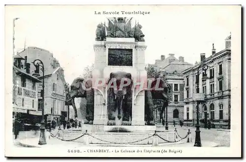 Cartes postales Chambery La colonne des Elephants