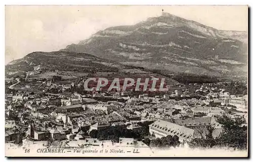 Ansichtskarte AK Chambery Vue generale et le Nivolet