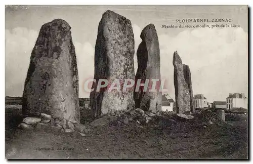 Ansichtskarte AK Menhir Dolmen Plouharnel Carnac Menhirs du vieux moulin pres de la gare