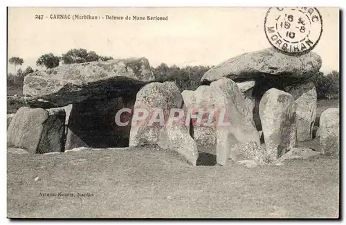 Cartes postales Menhir Dolmen Carnac Dolmen de mane Kerioned