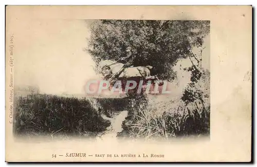 Saumur Ansichtskarte AK SAut de la riviere a al ronde (cheval)