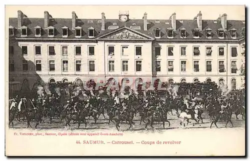 Saumur Cartes postales CArrousel GRouped e revolver (cheval hippisme)