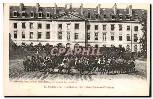 Saumur Ansichtskarte AK CAroussel militaire Eleves officiers (cheval hippisme)