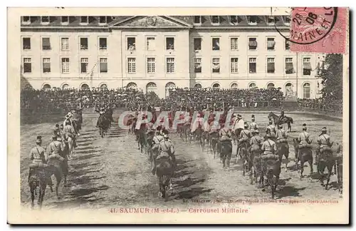 Saumur Ansichtskarte AK CAroussel militaire (cheval hippisme)